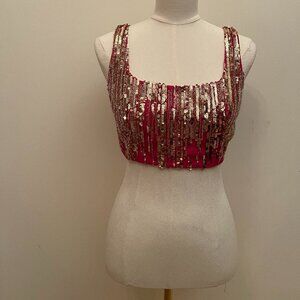 Harleen Kaur - Embellished Crop Top - Size S